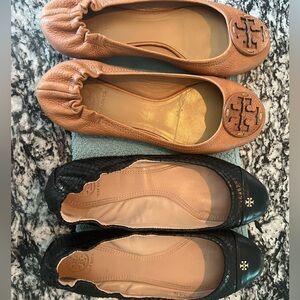 Two pairs of Tory Burch flats!